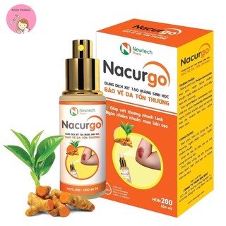 Dung dịch xịt bảo vệ da Nacurgo 12ml