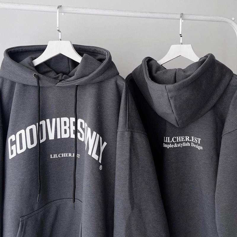 Áo Hoodie Form Rộng Unisex GOODVIBES-TENTEN BOUTIQUE
