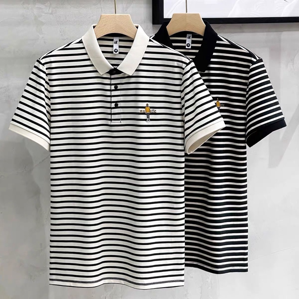 Áo Thun Polo Ngắn Tay Thêu Họa Tiết adidas Thời Trang Mùa Hè Cho Nam