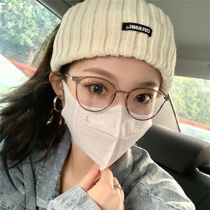 Kính Mát Gọng Tròn Chống Ánh Sáng Xanh Phong Cách Retro Thời Trang Cho Nữ