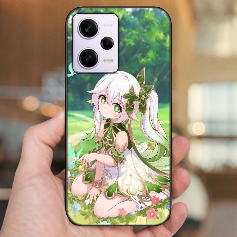 Ốp lưng Xiaomi Redmi Note 12 viền đen in hình Nahida Genshin Impact