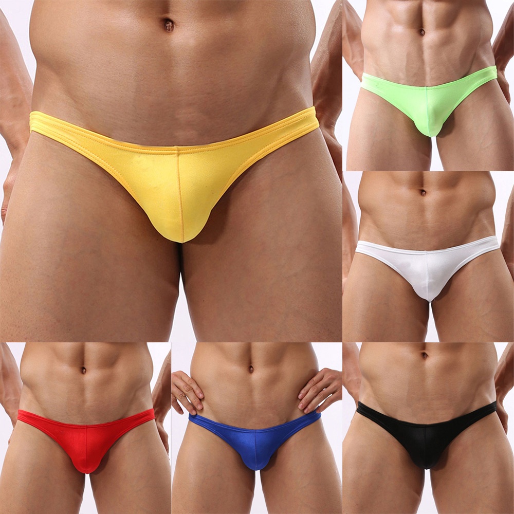 Beiefs Underwear G-String Ice Silk Jockstrap Seamless Underwear Stretchy