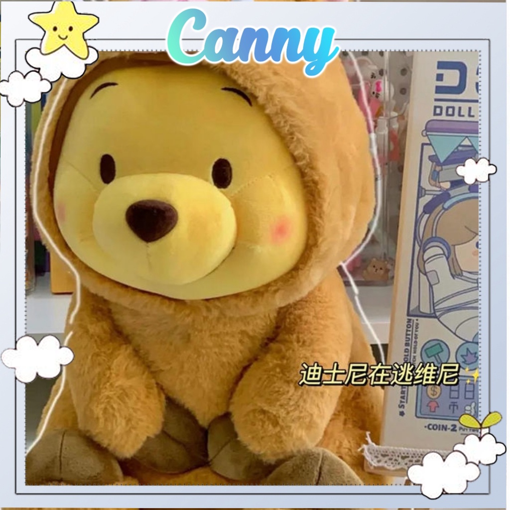 Gấu Pooh vàng đội mũ heo dễ thương
