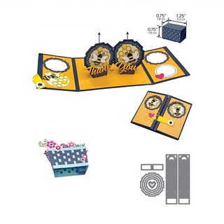 Khuôn cắt giấy bằng thép carbon dùng trang trí diy thẻ