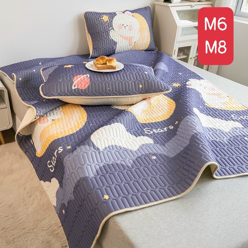 {GIÁ SỐC} Chiếu điều hòa cao su non , chất vải tecel lattex in 3D- phong cách 2023