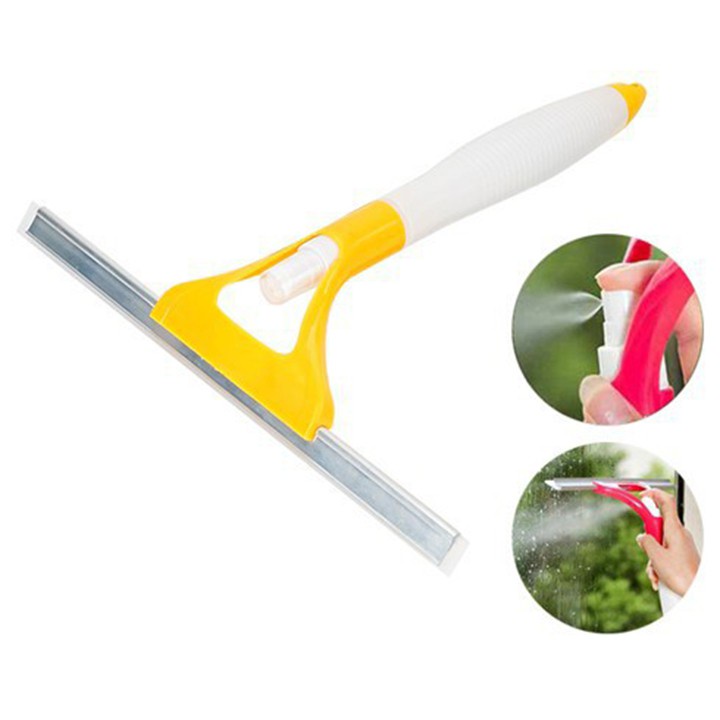 Cây lau kính cầm tay kèm bình xịt nước thông minh đa năng