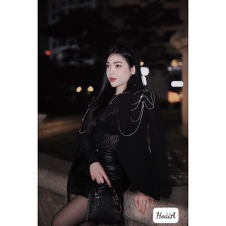 ÁO VEST KẾT ĐÁ 2 MÀU TRẮNG ĐEN