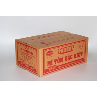 [100 gói] Thùng Mì Miliket-Giấy kraft cao cấp 2 con tôm