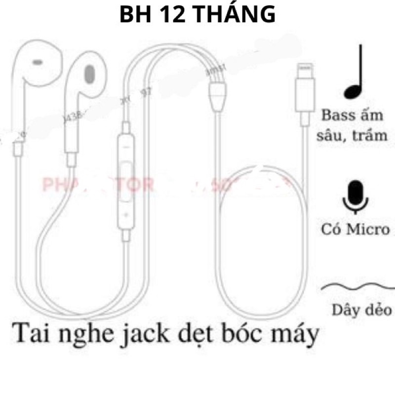 Tai nghe bóc máy chuẩn zin bóc máy phù hợp các thiết bị từ 7a đến 14a bảo hành 12 tháng lỗi 1 đổi 1 miễn ship đổi trả.