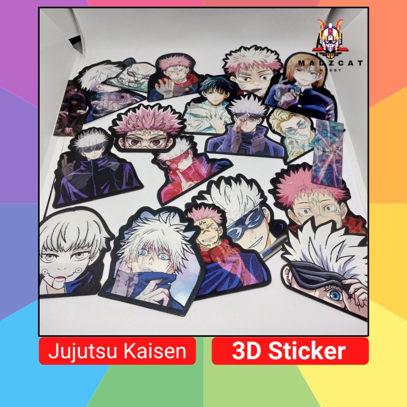 Sticker 3D Jujutsu Kaisen dán điện thoại - laptop - ô tô chống nước