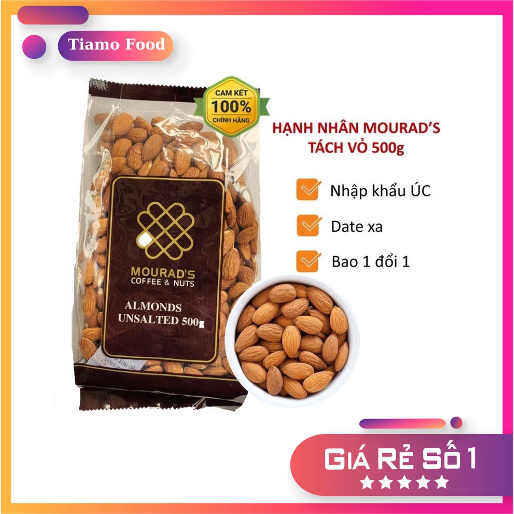 HẠNH NHÂN SẤY MOURAD'S NHẬP KHẨU ÚC 500gr