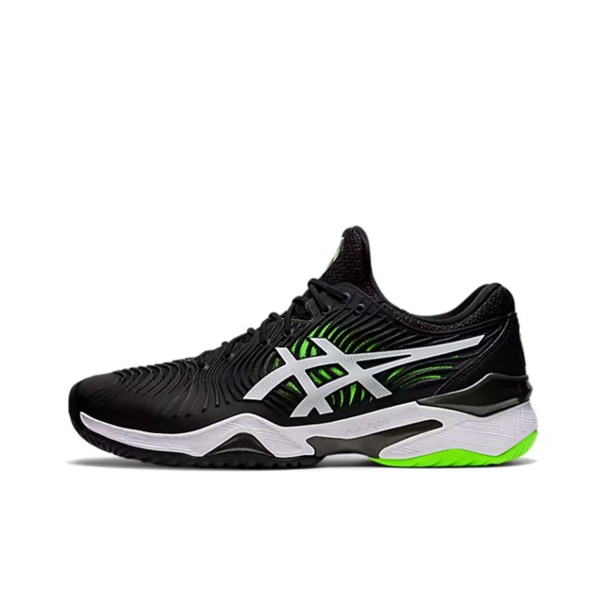 Giày Chạy Bộ tennis ASICS Court Ff 2 Dệt Cổ Thấp Màu Trắng / Xanh Dương / Hồng Cho Nam