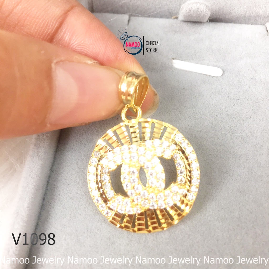 Mặt Dây Chuyền Khảm Đá Thương Hiệu Thời Trang Cực Đẹp V1098 Namoo Jewelry