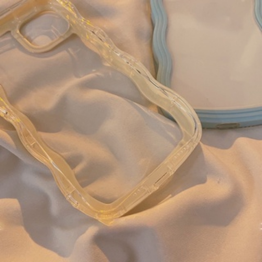 Ốp Điện Thoại TPU Mềm Chống Sốc Viền Gợn Sóng Nhiều Màu Sắc Cho IPhone 14 13 12 11 Pro Max