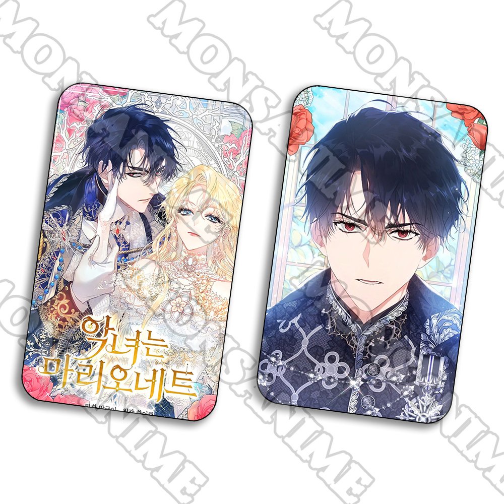 Ảnh card bo góc in hình ÁC NỮ LÀ CON RỐI ver ÔM manhwa thẻ bo viền 5*8cm anime chibi sưu tầm