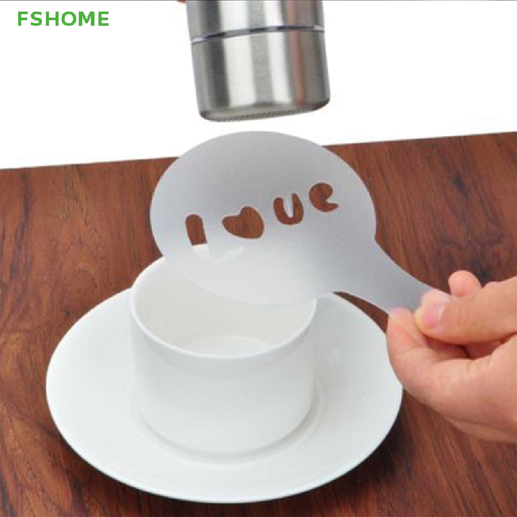 Set 16 Khuôn Tạo Hình Trang Trí Cà Phê Cappuccino