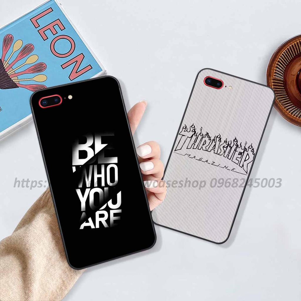 Ốp TPU Viền vuông Iphone 7 / 8 / 7 Plus / 8 Plus in hình họa tiết thời trang Âu Mỹ