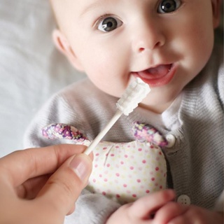 Image of Baby Oral Cleaner Kassa Stick Pembersih Mulut & Lidah Bayi Sikat Pembersih Susu Kassa Lidah Lembut / 1 Stick / Kasa Pembersih Lidah Gigi Bayi