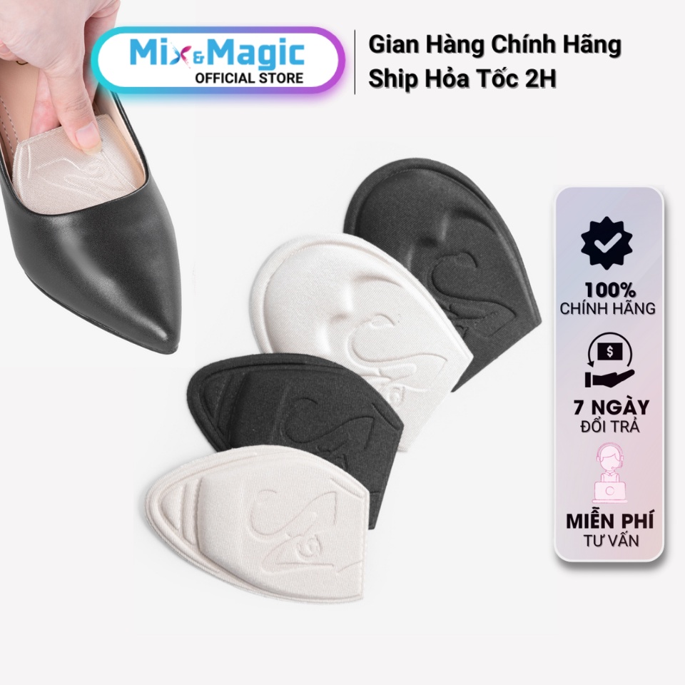 Miếng Lót Mũi Giày Cao Gót, Thể Thao Nữ 4D MINSU M5506 Đệm êm, thấm hút mồ hôi, chống đau ngón chân, giảm bị rộng