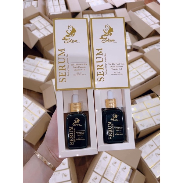 Serum Dưỡng Trắng Chuyên Sâu Skincream 45ml, Face Linh chi Skincream, Face Anh Đào Skincream
