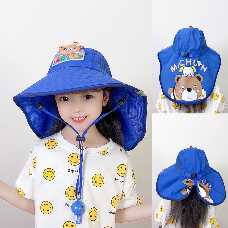 Nón Tai Bèo Vành Rộng Thoáng Khí Thời Trang Mùa Hè Dành Cho Trẻ