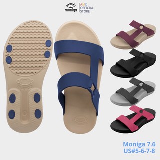 Dép Thái Lan Monobo Quai Ngang Nữ Đóng Nút Chữ H Đế Cao - Moniga 7.6