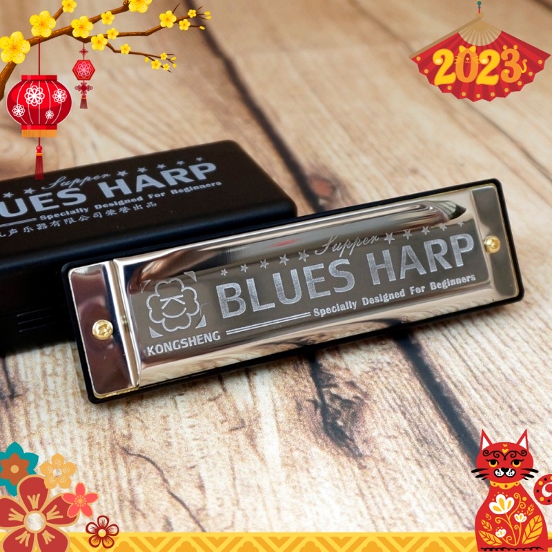 Kèn harmonica 10 lỗ giá rẻ Blues Harp Kongsheng
