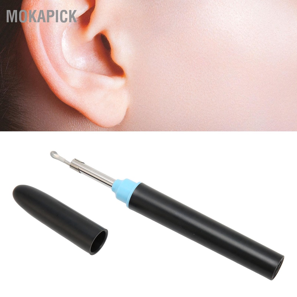 Mokapick Earpick Nội Soi 1080P IP67 Ứng Dụng Chống Thấm Nước Hỗ Trợ Đen Ear Cleaner cho Trẻ Em Người Lớn Thú Cưng với 6 cái Scoop Sleeve