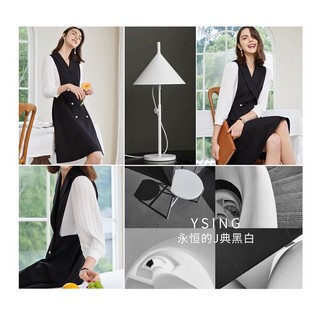 Đầm đen phối tay voan  Y.Sing