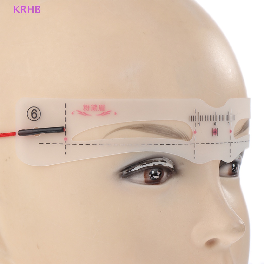 Set 12 Khuôn Kẻ Lông Mày Bằng Silicon Tiện Dụng Chất Lượng Cao Mới