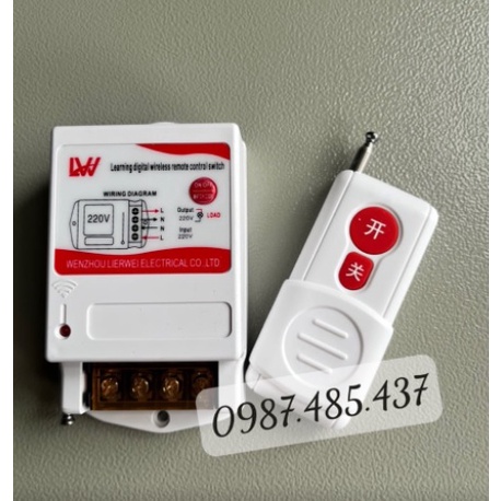 Điều khiển từ xa cho bơm nước, động cơ điện 1000 mét 40A 220v, Có nút học lệnh