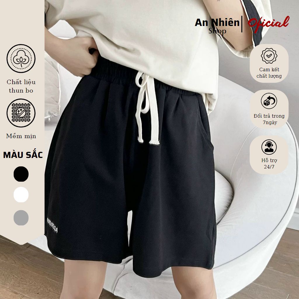 Quần đùi Ader Unisex cạp chun, quần short nam nữ thể thao đi chơi chất thun mềm mát