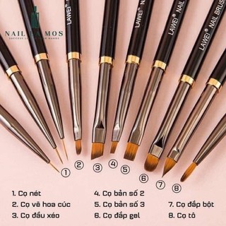 Bộ cọ 10 cây Nhật xịn hàng bao chuẩn đầy đủ các loại cọ