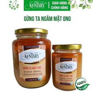 Gừng Ta Ngâm Mật Ong Kentary - Vị Cay Ngọt Tốt Cho Hệ Tiêu Hóa Và Hệ Miễn Dịch - Hũ 230gr