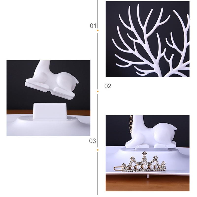 Giá Đỡ Trang Sức Hình Cây Gạc Hươu 2 Cái Cho Nữ