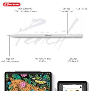 Bút cảm ứng chính hãng Drapow Pencil 2