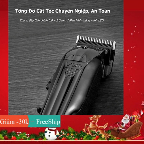 Tông Đơ Cắt Tóc Salon LED VGR282, Tạo Kiểu Chuyên Nghiệp