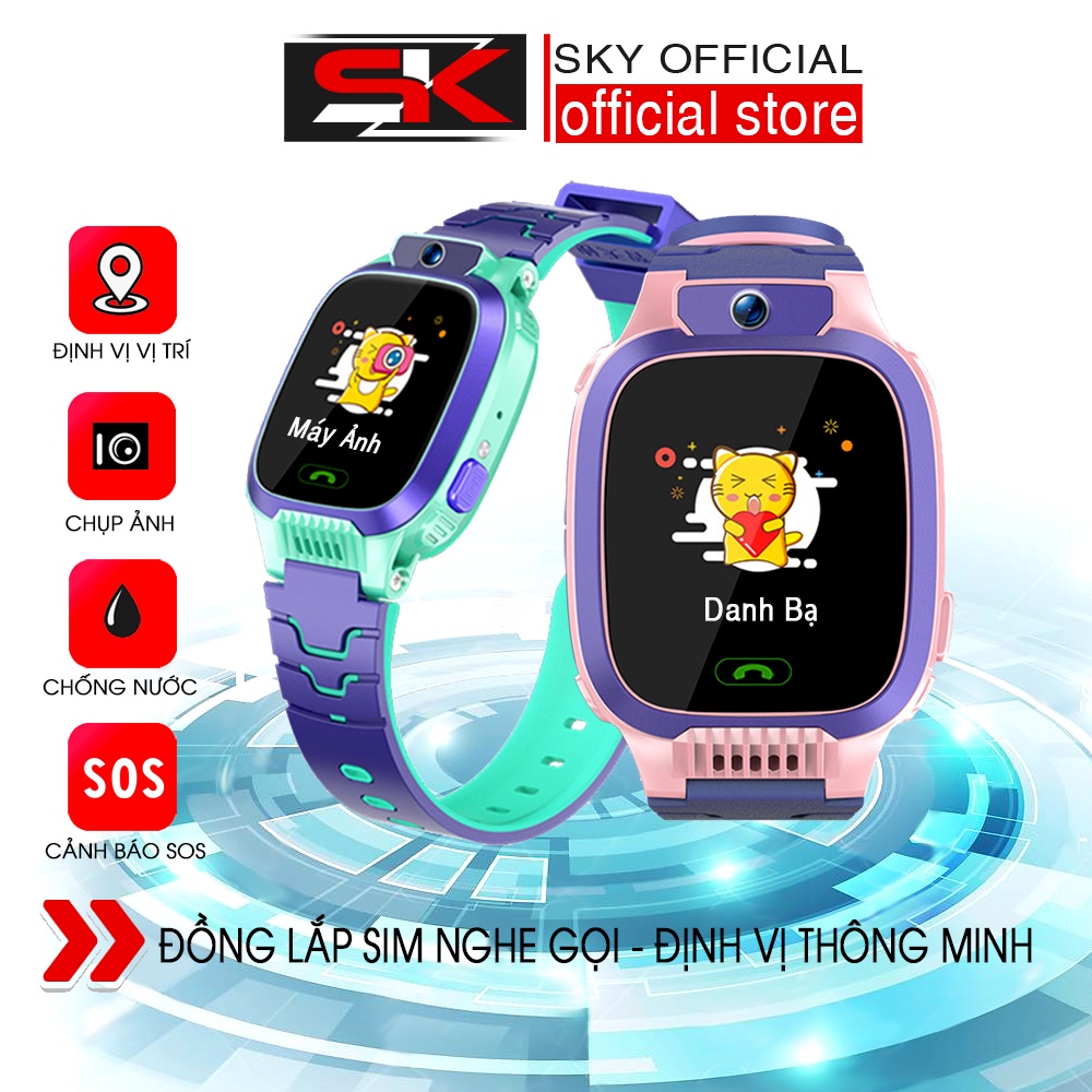 Đồng Hồ Thông Minh Lắp Sim Trẻ Em SKYONE SK79 SOS , Định Vị Thông Minh, Chống Nước, Hỗ Trợ Tiếng Việt