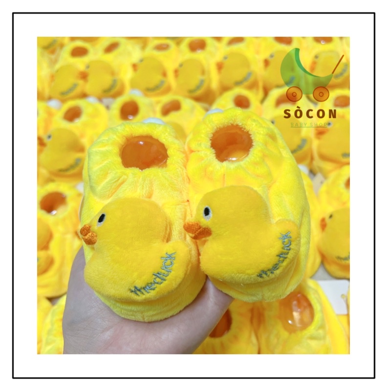 Tất / giày hình thú 3D chèn lục lạc cho bé 0 - 6 tháng