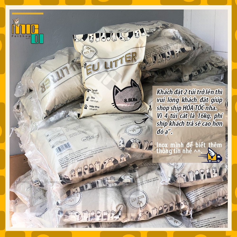 Cát vệ sinh cho mèo EU LITTER siêu tiết kiệm  - Micoi