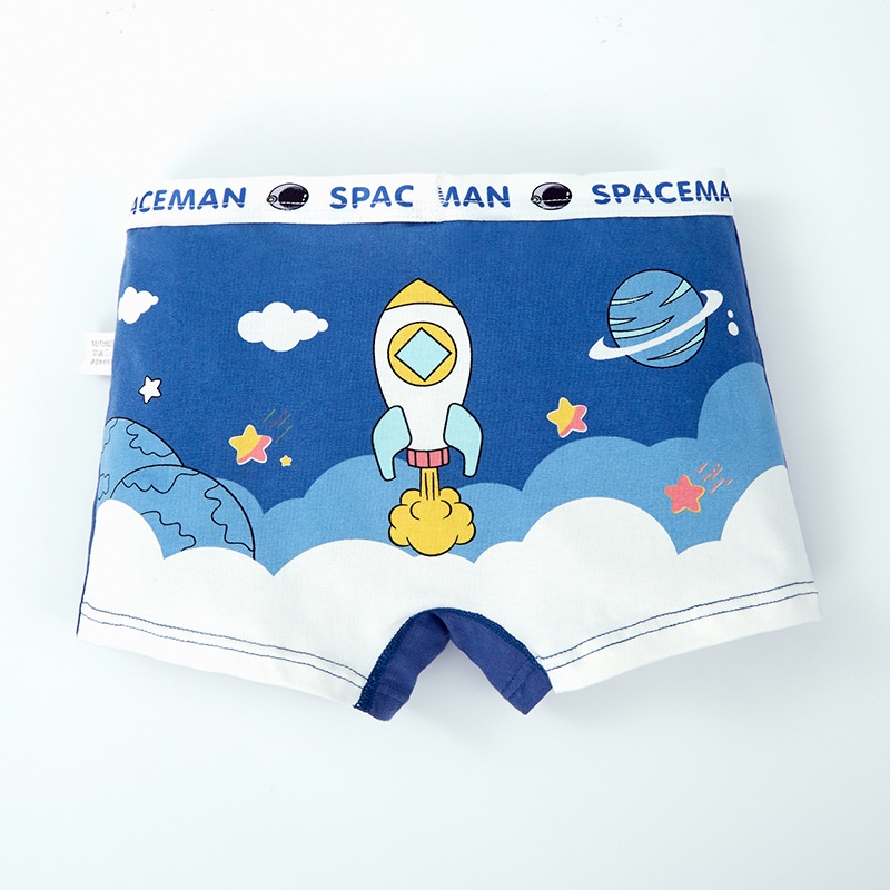 Set 4 Quần Lót Boxer Cotton Chất Lượng Cao Cho Bé Trai