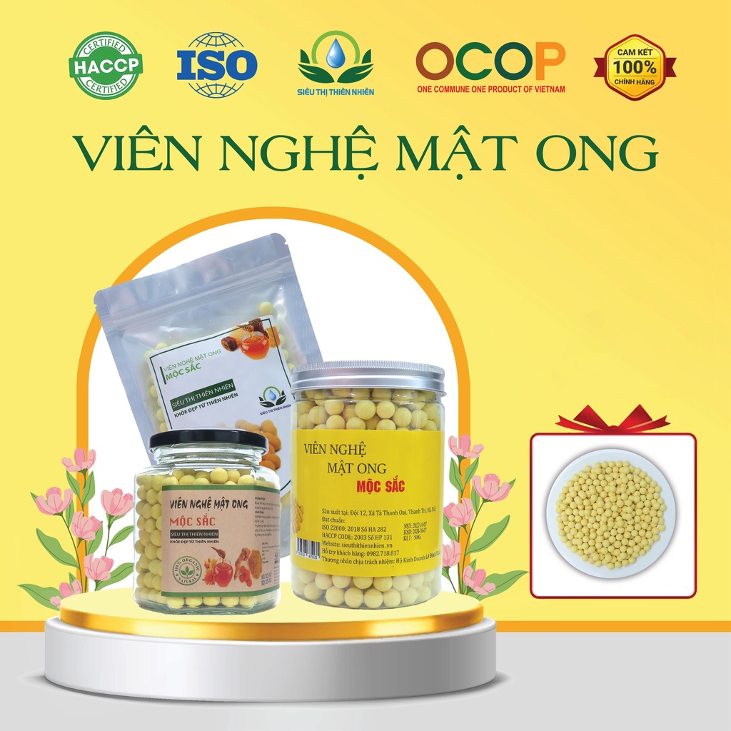 Viên Nghệ Mật Ong Nguyên Chất Hỗ Trợ Người Đau Dạ Dầy - Siêu Thị Thiên Nhiên