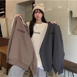 Áo nỉ cổ tròn form rộng - chonce