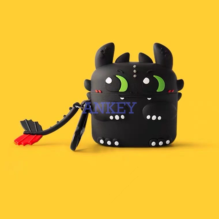 Cover For SoundPEATS Air 3 Pro Earphone Silicone Case Coal Black Earbuds Waterproof Shockproof Soft Protective Headphone Cover Headset Skin with Ring