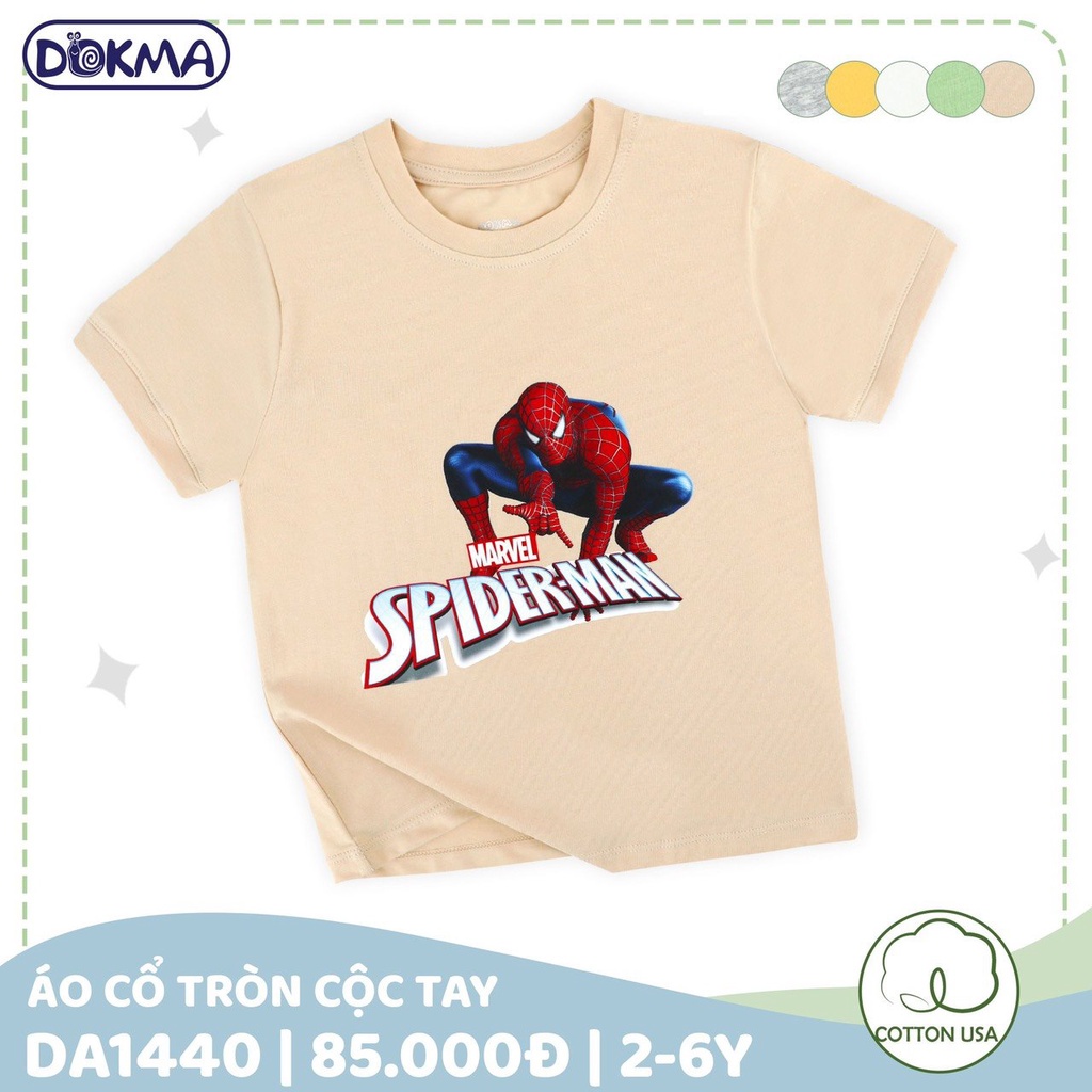 Áo cộc tay bé trai hình người nhện Dokma  DA1440