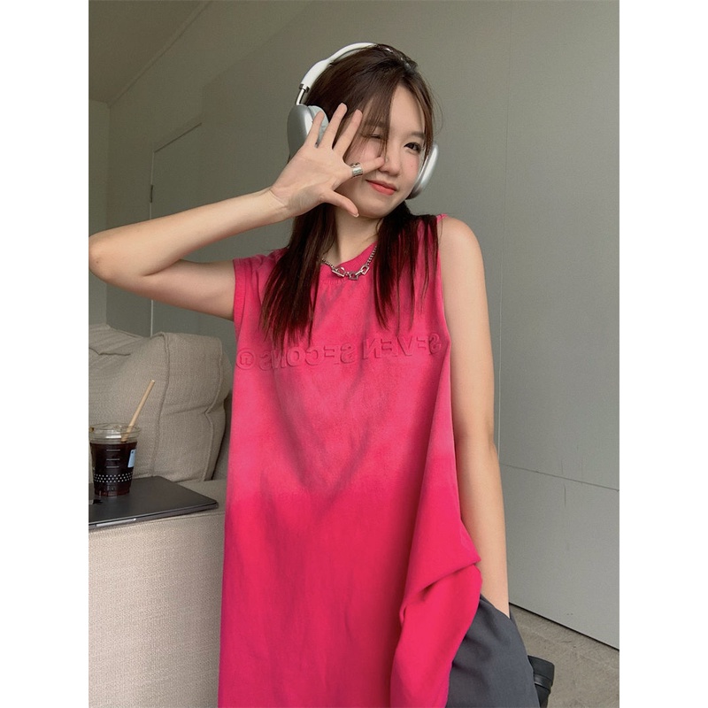 Áo Thun Bóng Rổ Không Tay Dáng Rộng Thời Trang Mùa Hè Hàn Quốc 60260