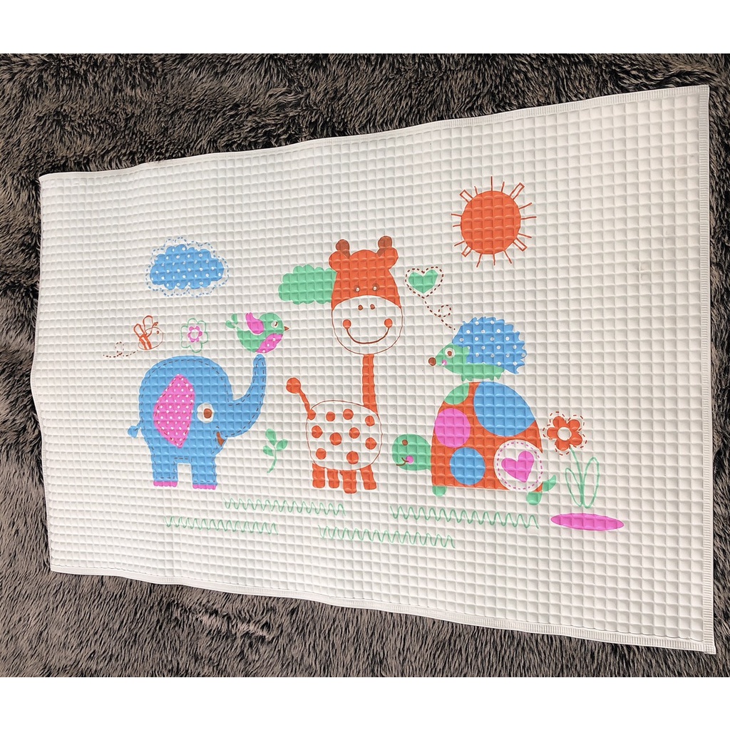 Chiếu Cao Su Non Điểu Hòa Trẻ Nhỏ in Họa Tết 3D-5D Nổi Bật - Hàng Loại 1 Quảng Châu Cao Cấp (C4)