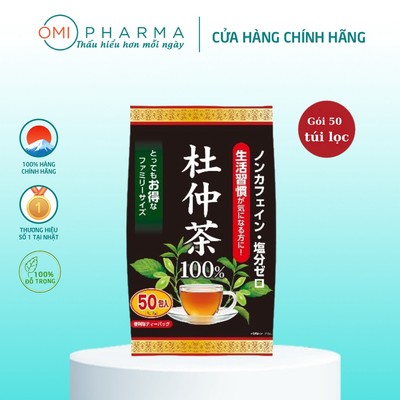 [date 30/12/26] Trà Lá Đỗ Trọng Yuwa Lá Đỗ Trọng Hỗ Trợ Giảm Cân, Giảm Stress, Chống Lão Hóa, Tốt Cho Tim Mạch Túi 50Gói