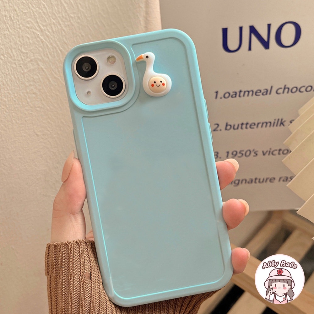 Ốp Điện Thoại TPU Mềm Chống Sốc In Hình Đầu Vịt Vui Nhộn Sang Trọng Cho IPhone 14 Pro Max 13 12 11 Pro Max X XS Max