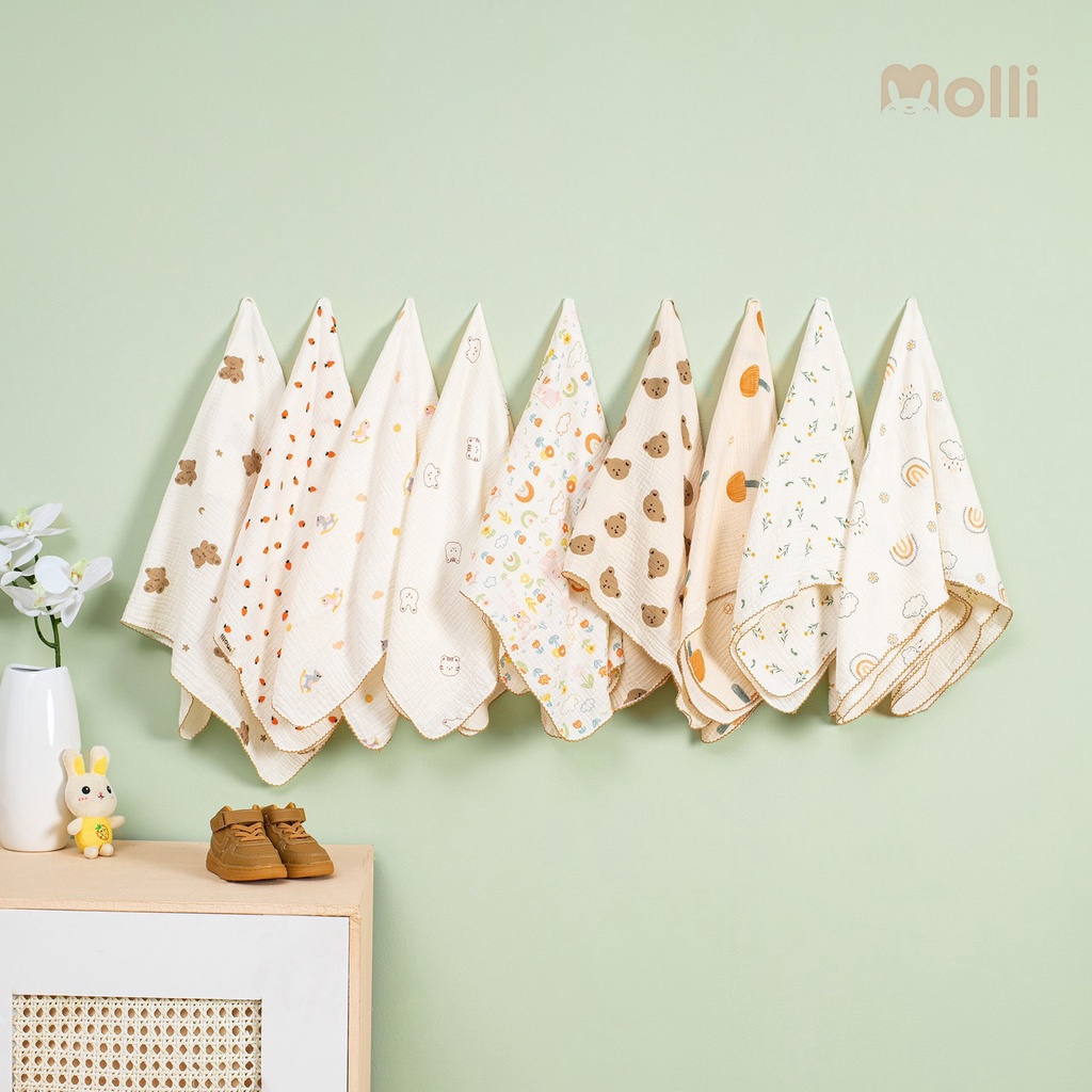 Khăn Tắm Xô Sợi Tre Đa Năng Oganic Molli- Hàng Made In Việt Nam
